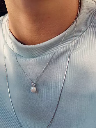 EDBLAD | Collier LUNA NECKLACE Large Steel | silber